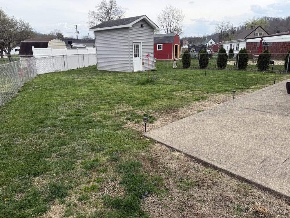 Driveway edged clean